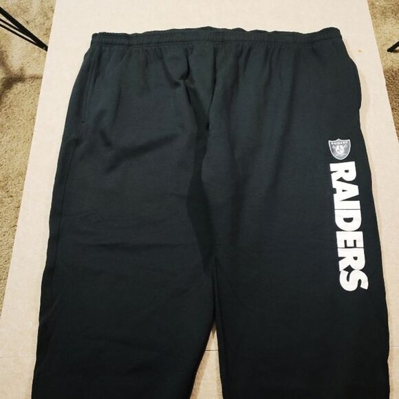 NFL Team Apparel Las Vegas Raiders Fleece Sweatpants Mens #5 - Picture 3 of 6